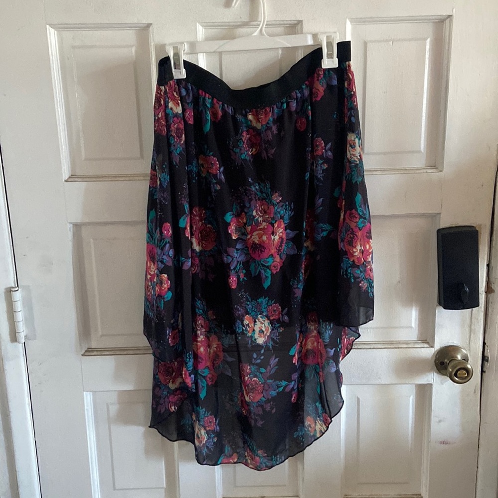 Charlotte Russo sheer midi/ shirt skirt